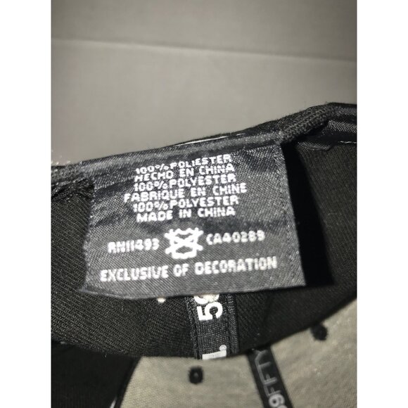 Carolina Panthers 59FIFTY Black & Blue Fitted Cap By New Era Size 7 3/8 - Picture 6 of 6